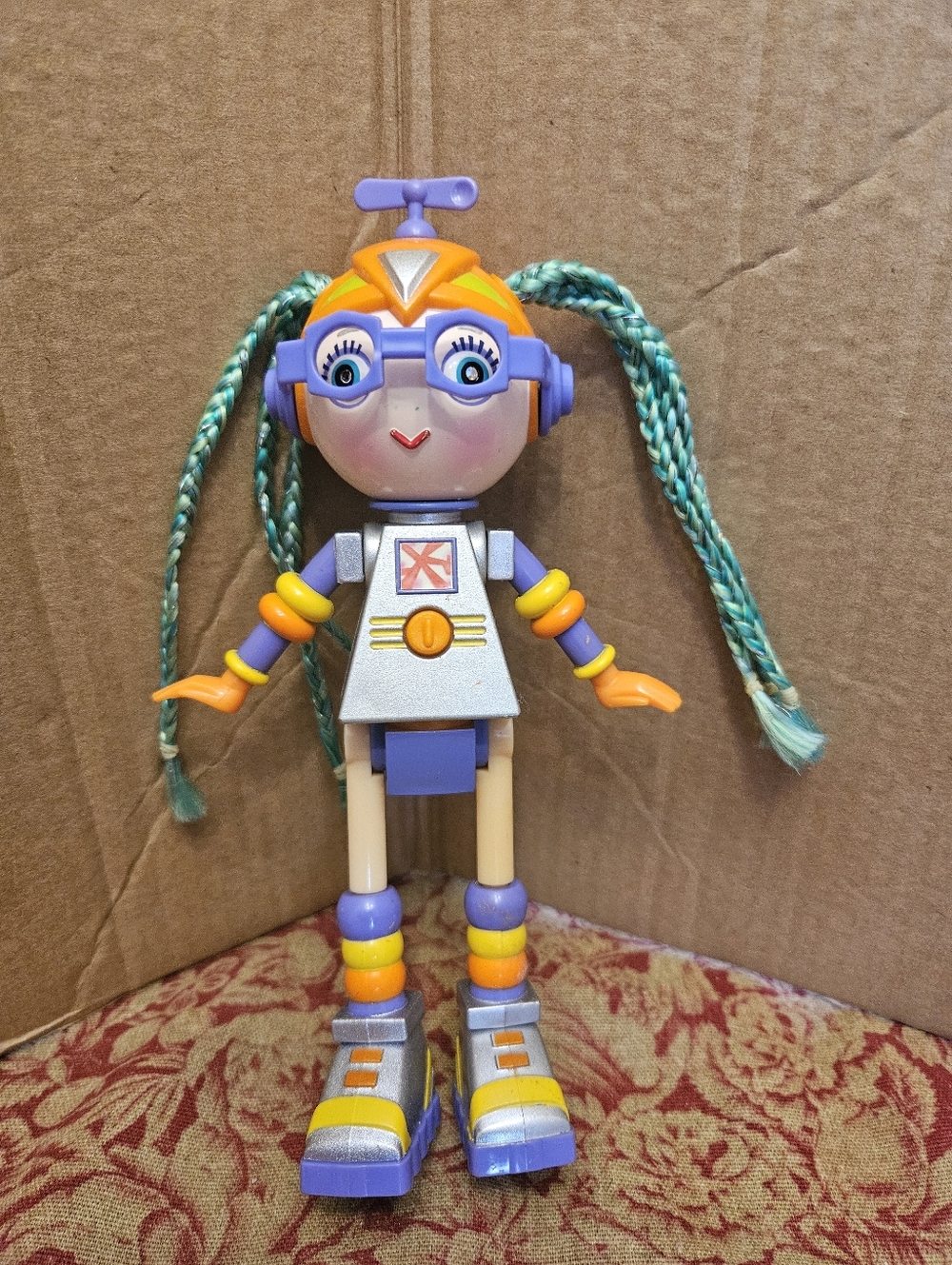 The GURLZ green hair FRANIKA robot Doll 8" 2002 Irwin NOT working